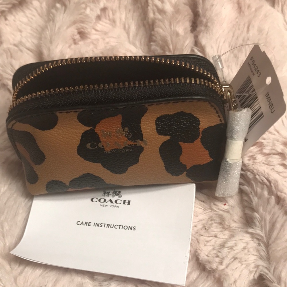 Coach coin purse, ocelot print